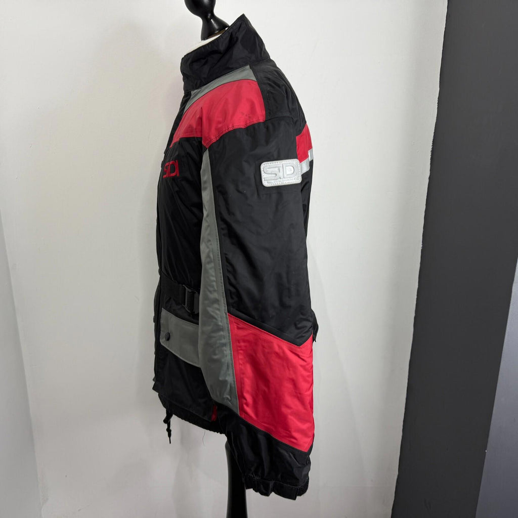 Sidi Waterproof Motorcycle Scooter Jacket Black & Red UK size Small