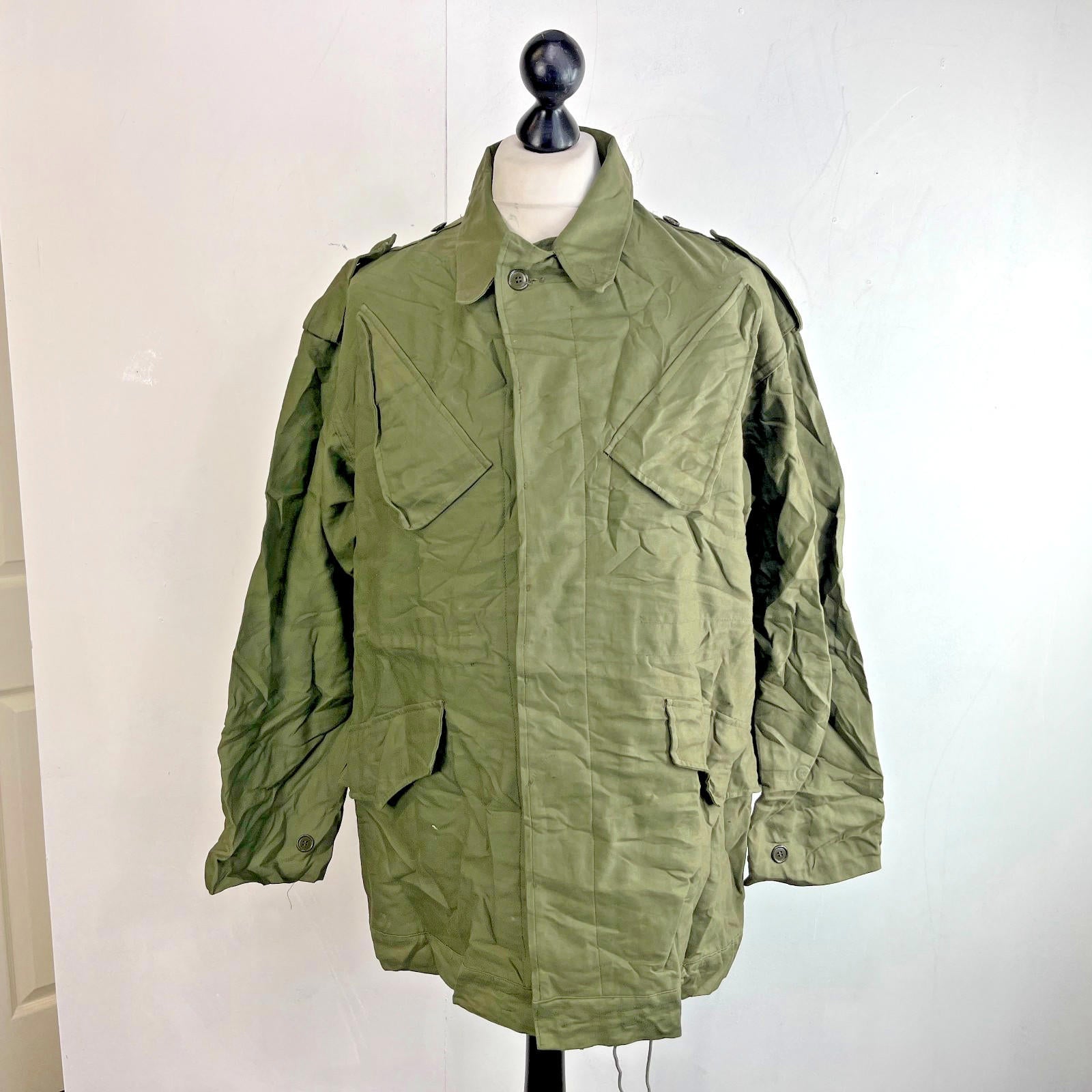 Vintage Genuine Dutch Army NL Military Chore Jacket by Seyntex size Large