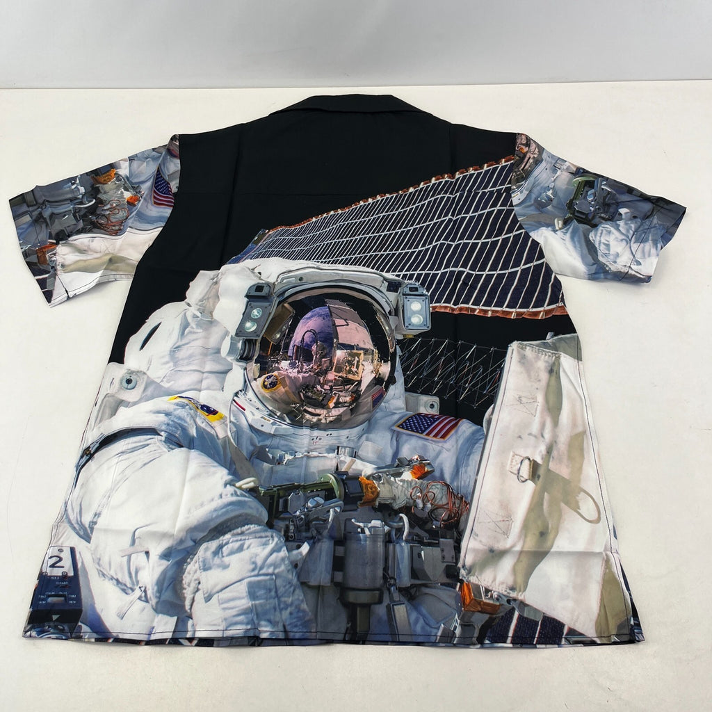 Gloomy Bear AOP Short Sleeve Shirt Astronaut Space Print size S Loud Sh*te Shirt