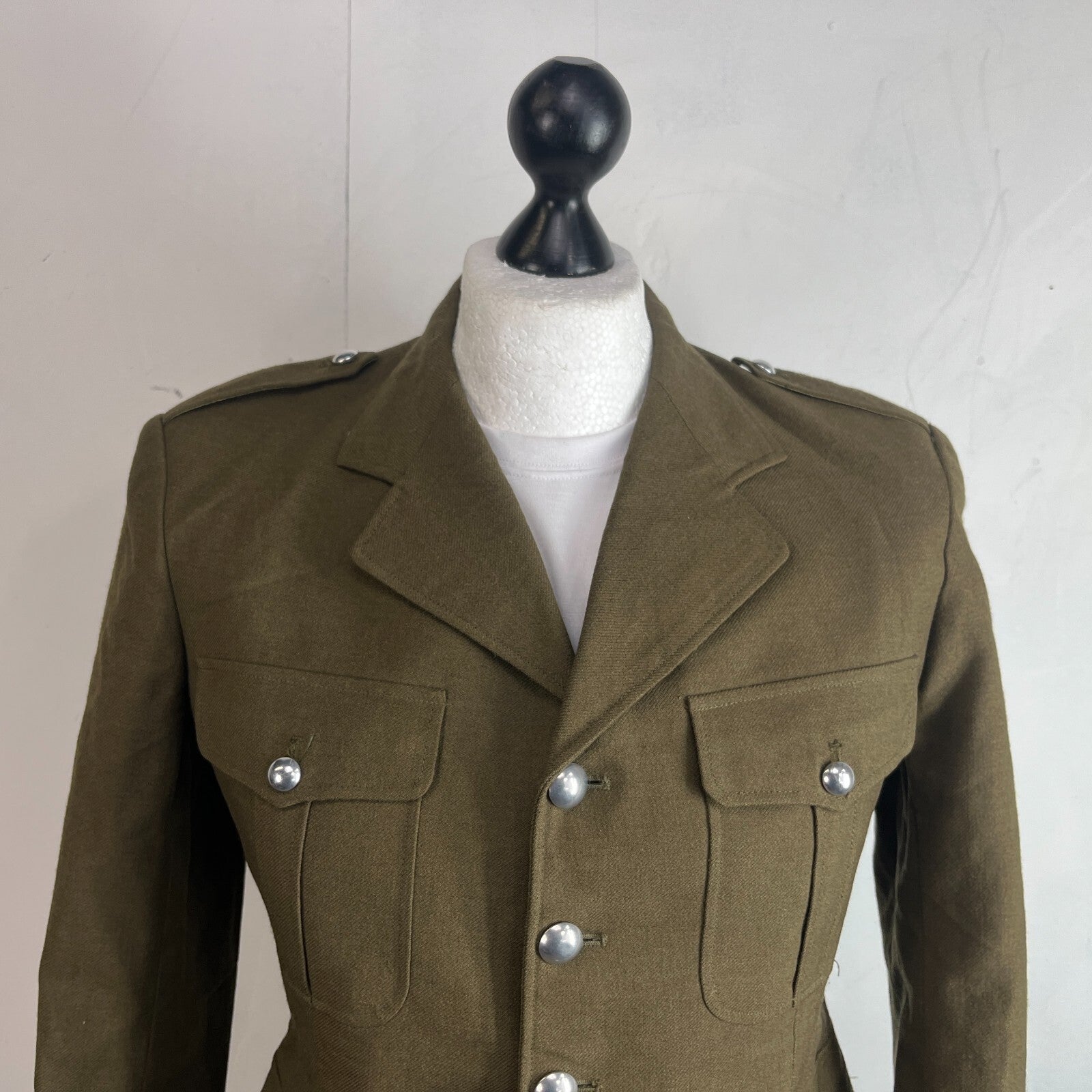 Rare Vintage 1971 French Military Jacket Parade Dress Tunic size 96C
