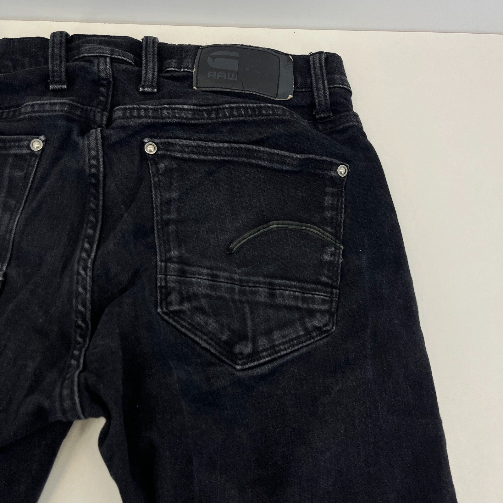 Men’s G-Star Raw Revend Skinny Dark Black Jeans W32" L30"