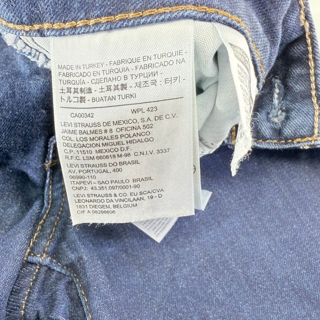 Levi's Bold Curve Jeans Modern Rise Skinny Women Blue Denim W26" L26" Low Waist