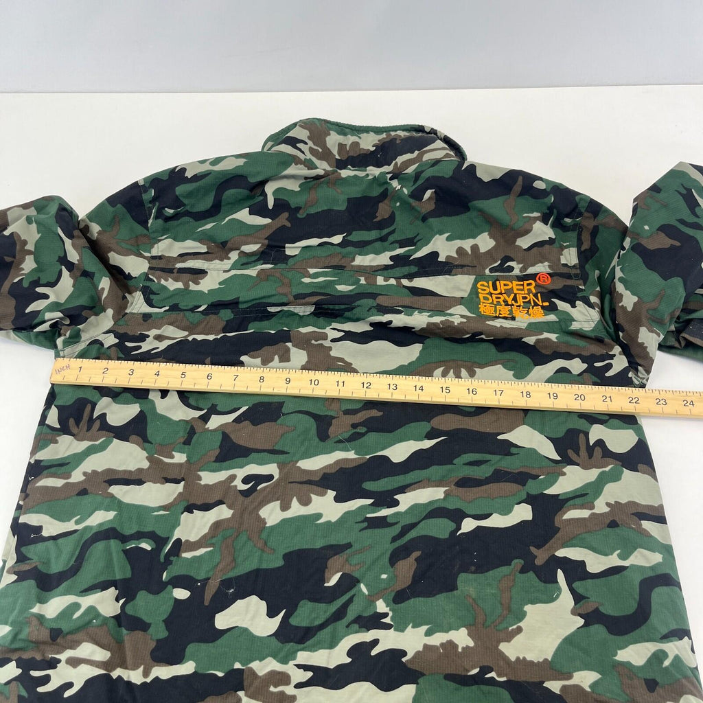 Super Dry Professional The Windhiker size Large Camo Green Light Jacket Coat