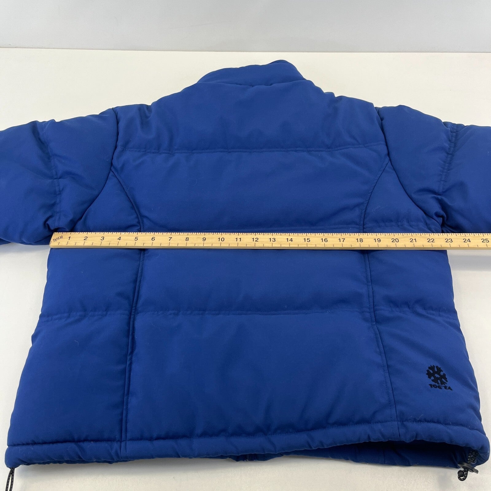Tog 24 Boardwear Quilted Puffer Bomber Jacket in Blue size Large Ski Wear