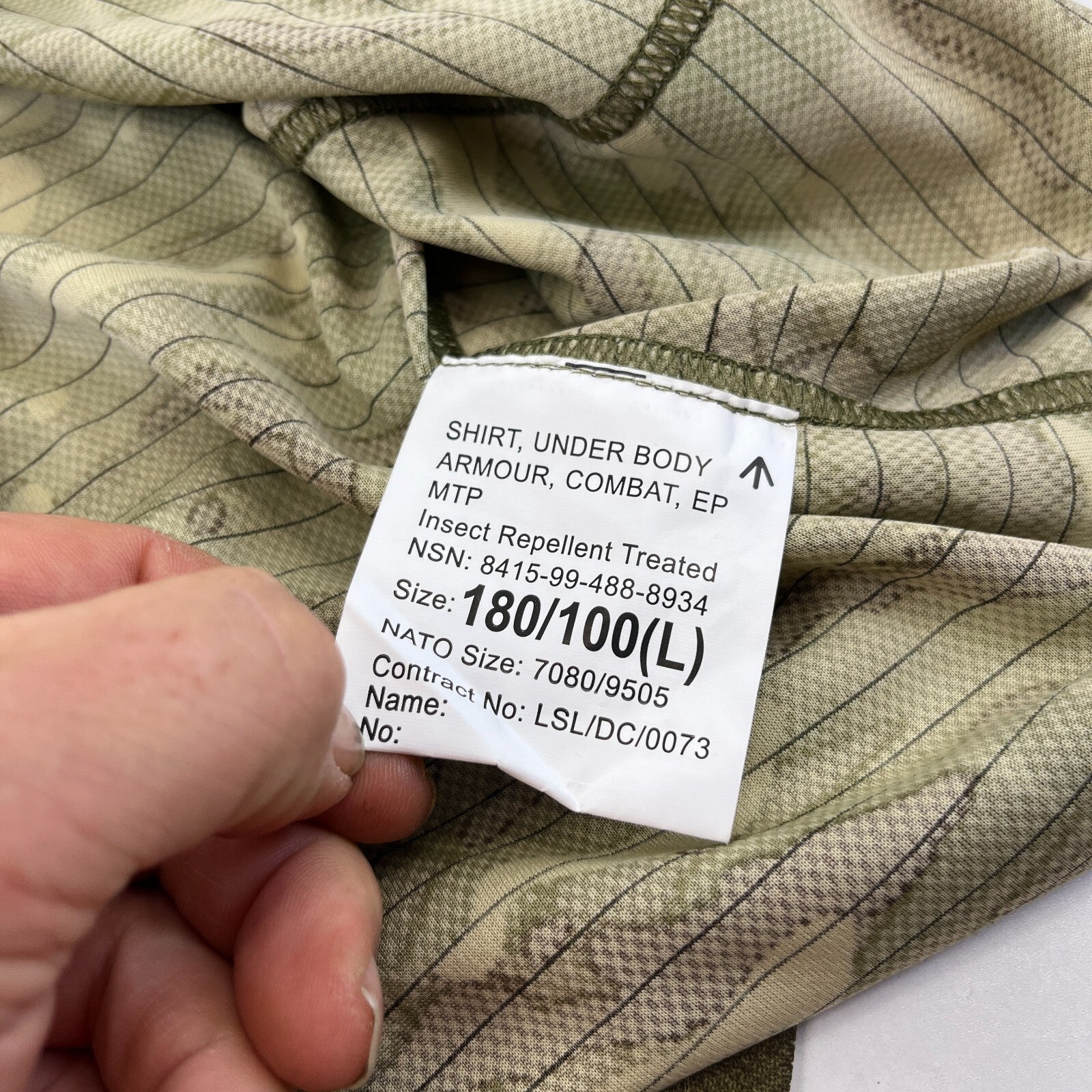 MTP Ubac Shirt - 180/100cm(L) Under Body Armour Combat Top  British Army - New