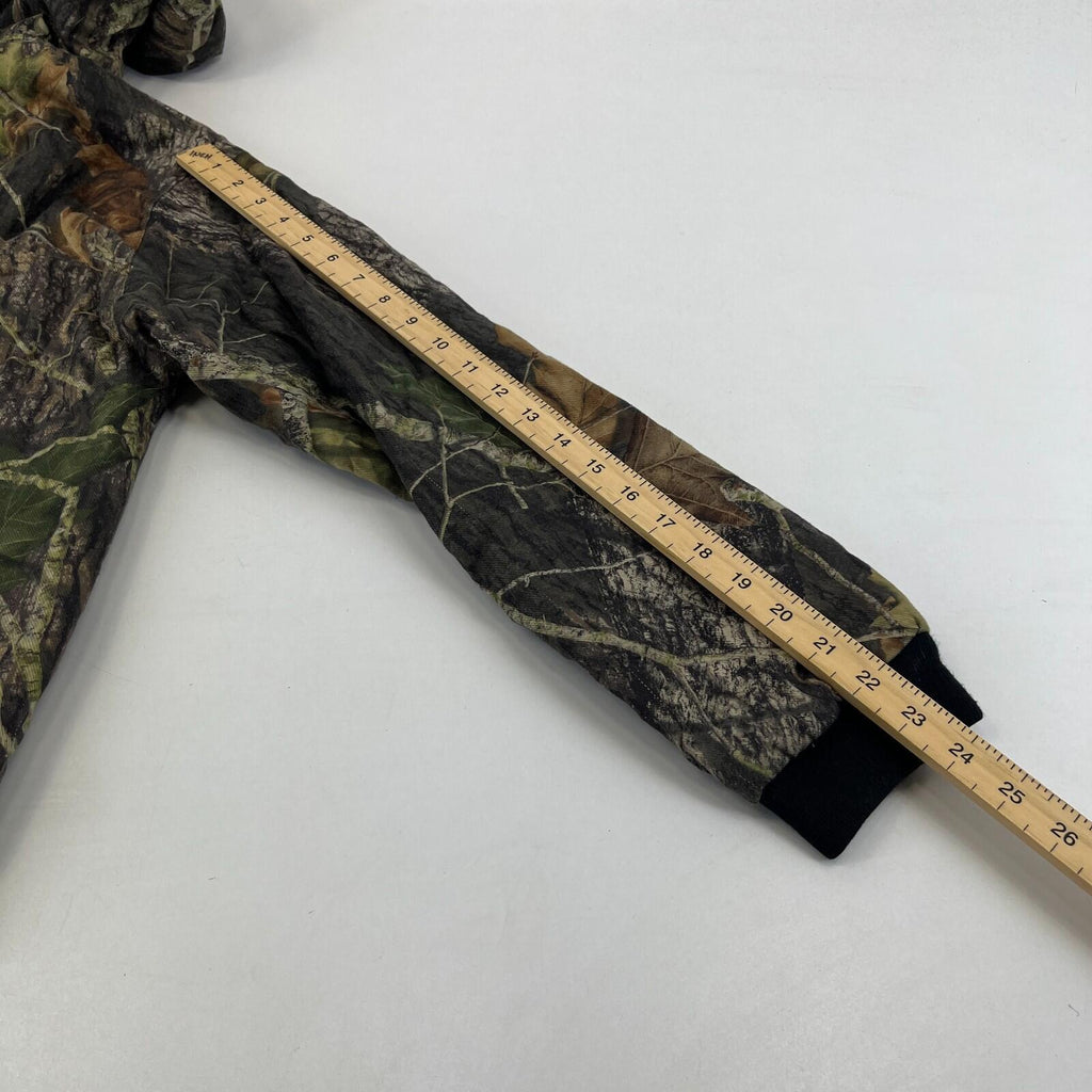 Mossy Oak Cargo Hunting Jacket Youth size 20/22 (10-12yrs) Real Tree Leaf Camo
