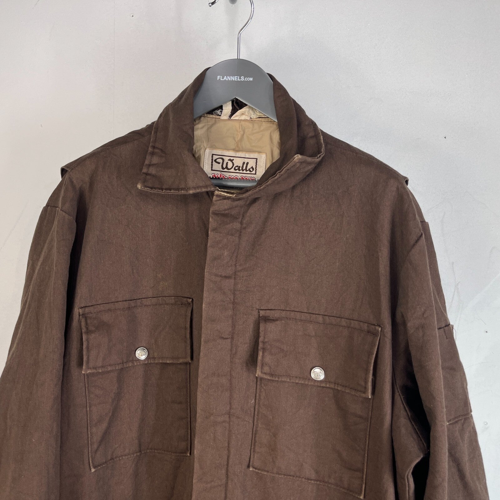Vintage Walls Blizzard Pruf Brown Lined Overalls Men's Large-Regular Made in USA