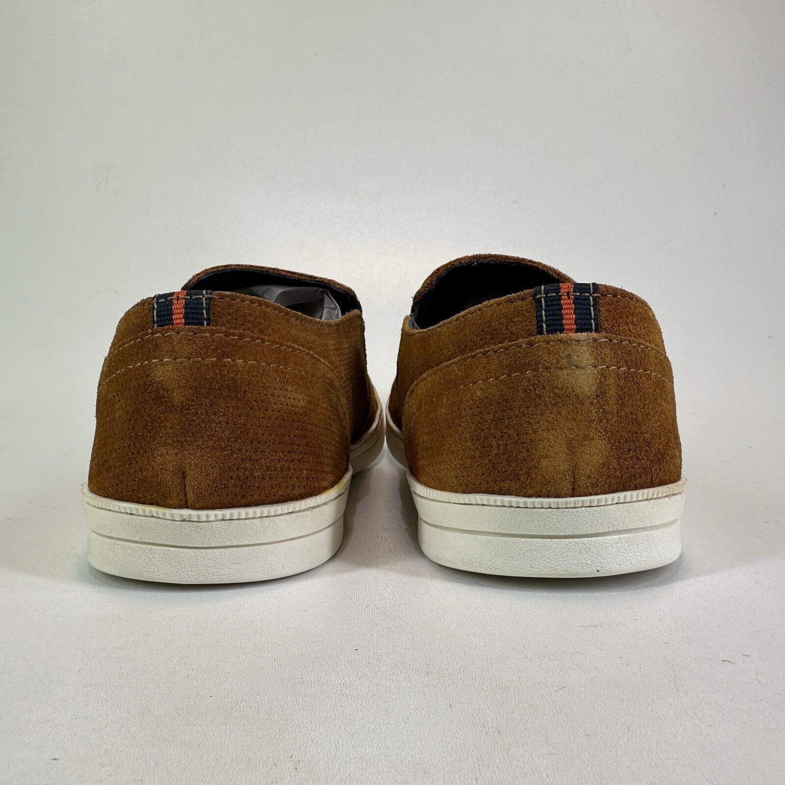 IKON Manor Tan Brown Suede Leather Slip On Shoes Deck Boat Smart Casual size 6