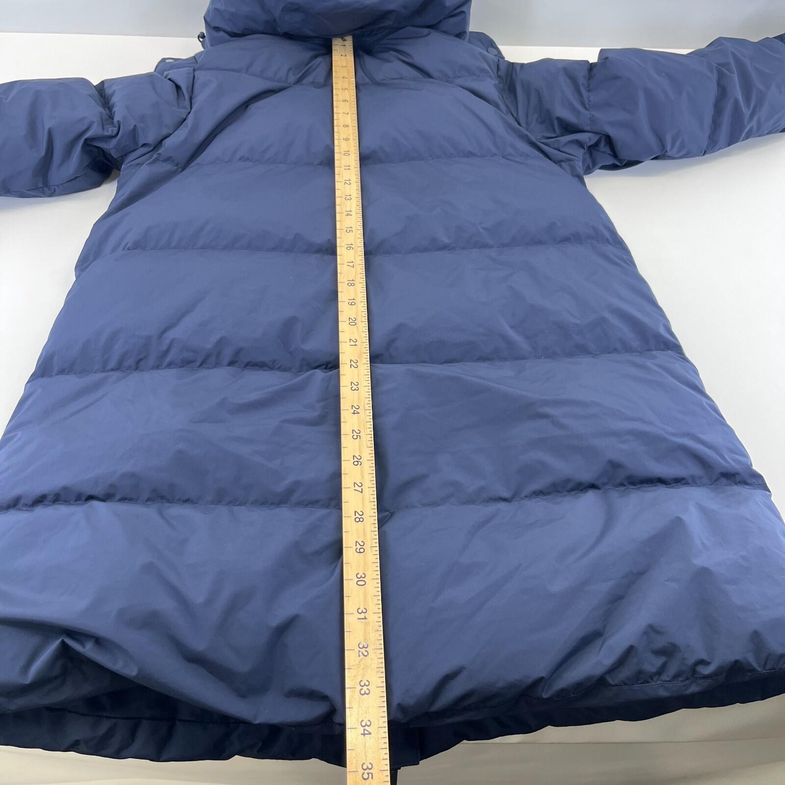 Sweaty Betty Nimbus Mid Waterproof Puffer Coat size XS Navy Blue - Near Mint