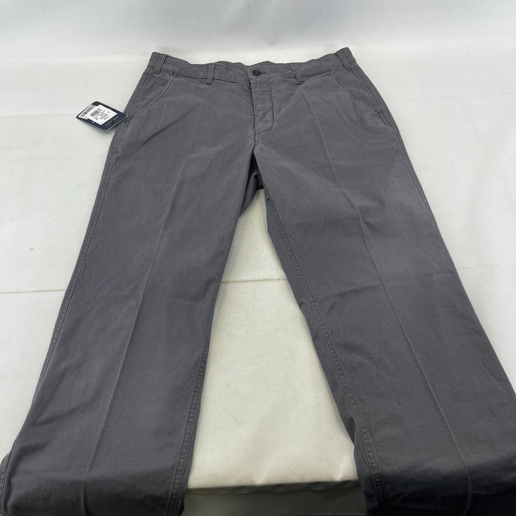 Brook Taverner Denver Chino Trousers in Grey Size 34L Cotton Stretch BNWT