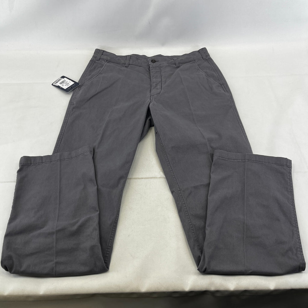 Brook Taverner Denver Chino Trousers in Grey Size 34L Cotton Stretch BNWT