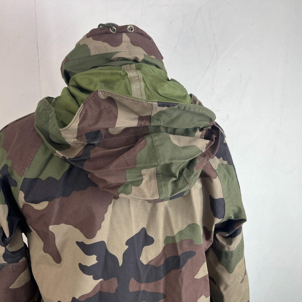 French Military Army Gore Tex Jacket Waterproof Camouflage size 88L + Stow Hood