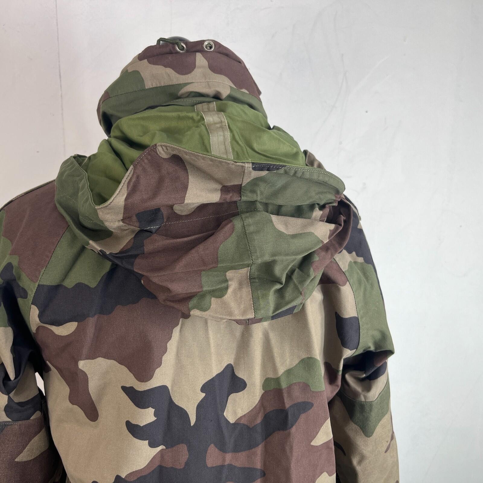 French Military Army Gore Tex Jacket Waterproof Camouflage size 88L + Stow Hood