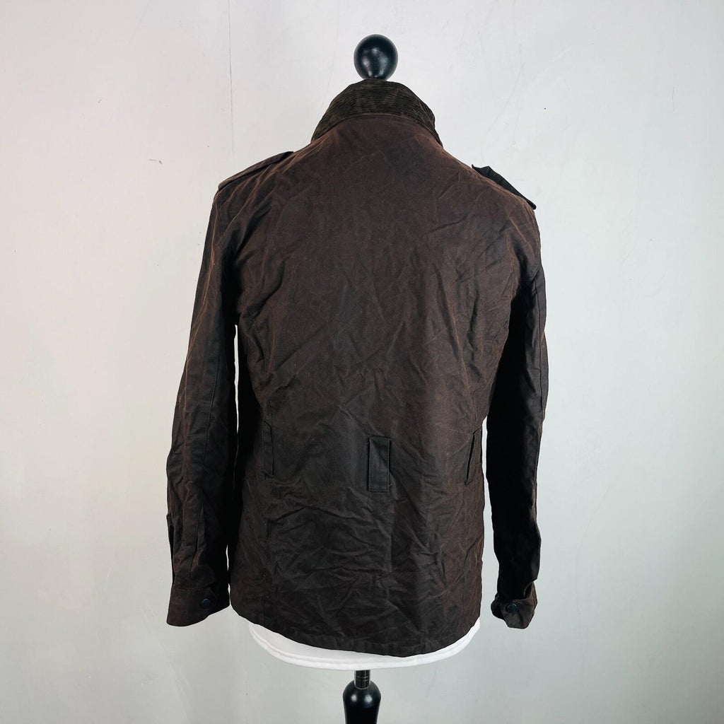 Crane Womens Waxed Cotton Jacket in Brown size Medium