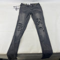 Criminal Damage Koko Ripped Jeans Womens W26 L32 Black Skinny Slim Fit BNWT
