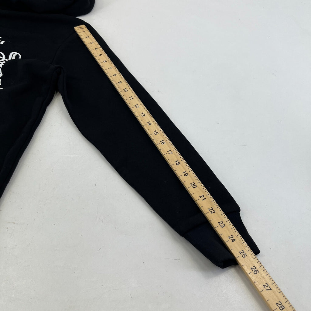 Hoodrich Men’s Black Embroidered Logo Pullover Hooded Hoodie size S - NWOT