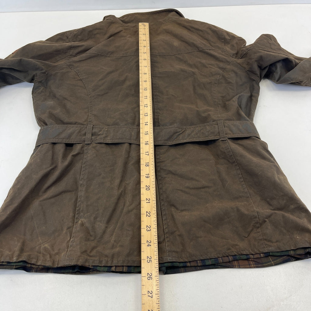 Scippis Australian Adventure Wear Utility Women's Brown Wax Jacket Belted size M