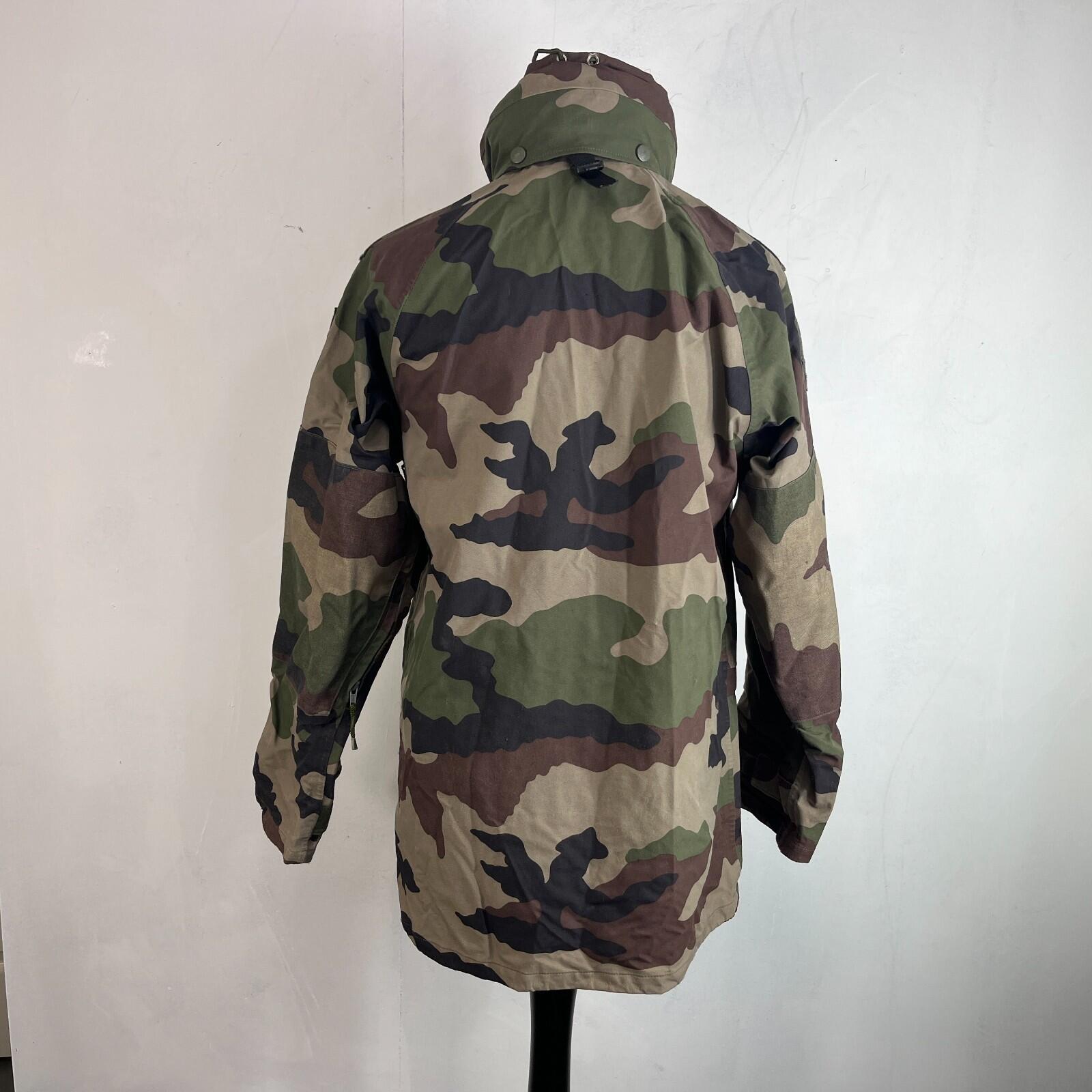 French Military Army Gore Tex Jacket Waterproof Camouflage size 88L + Stow Hood