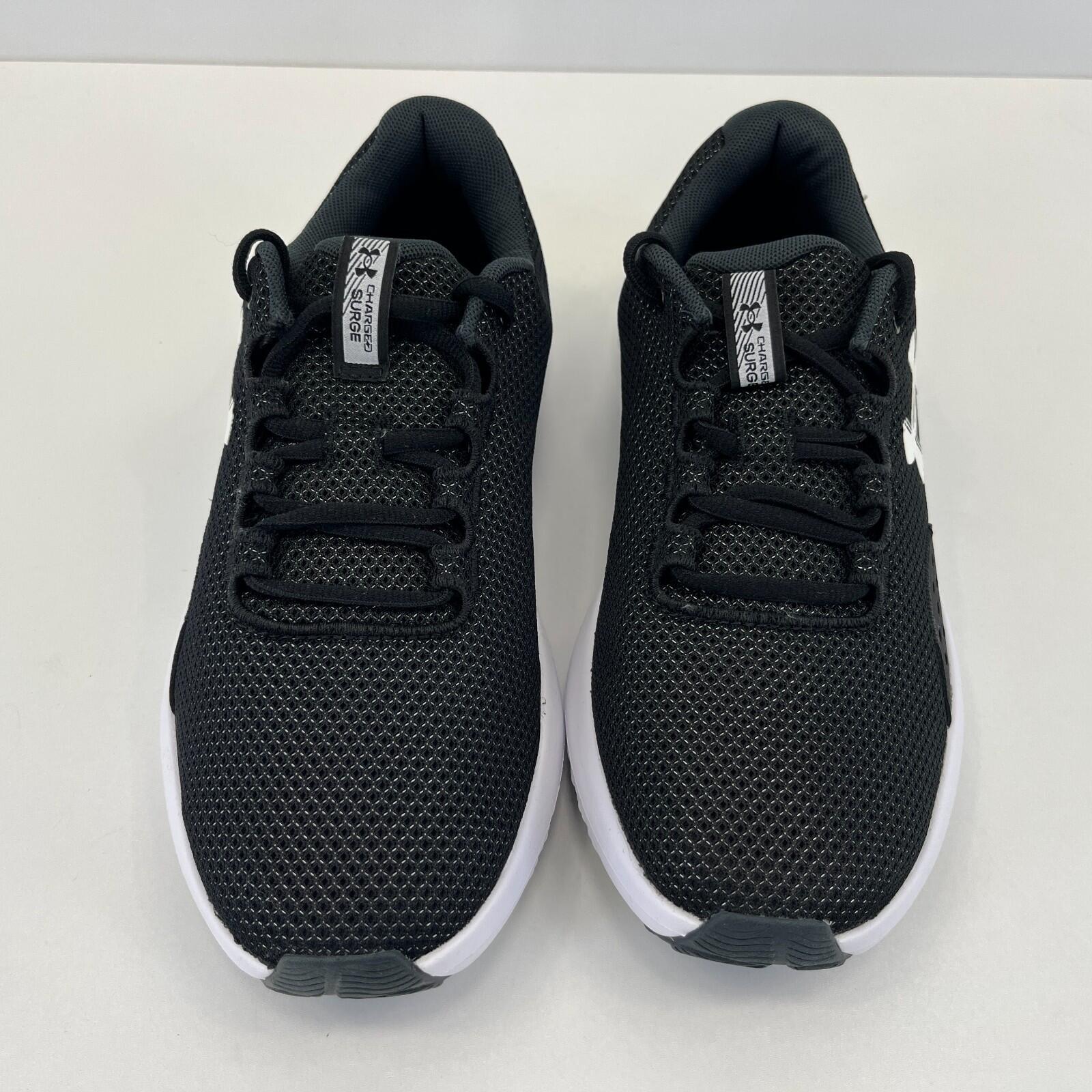 Under Armour UA Charged Surge 4 Trainers Black/White Running size UK 7 / EU 41