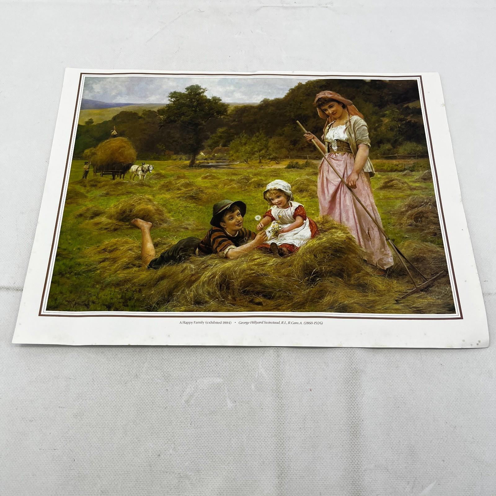 A Happy Family - George Hillyard Swinstead Victorian Textured Print