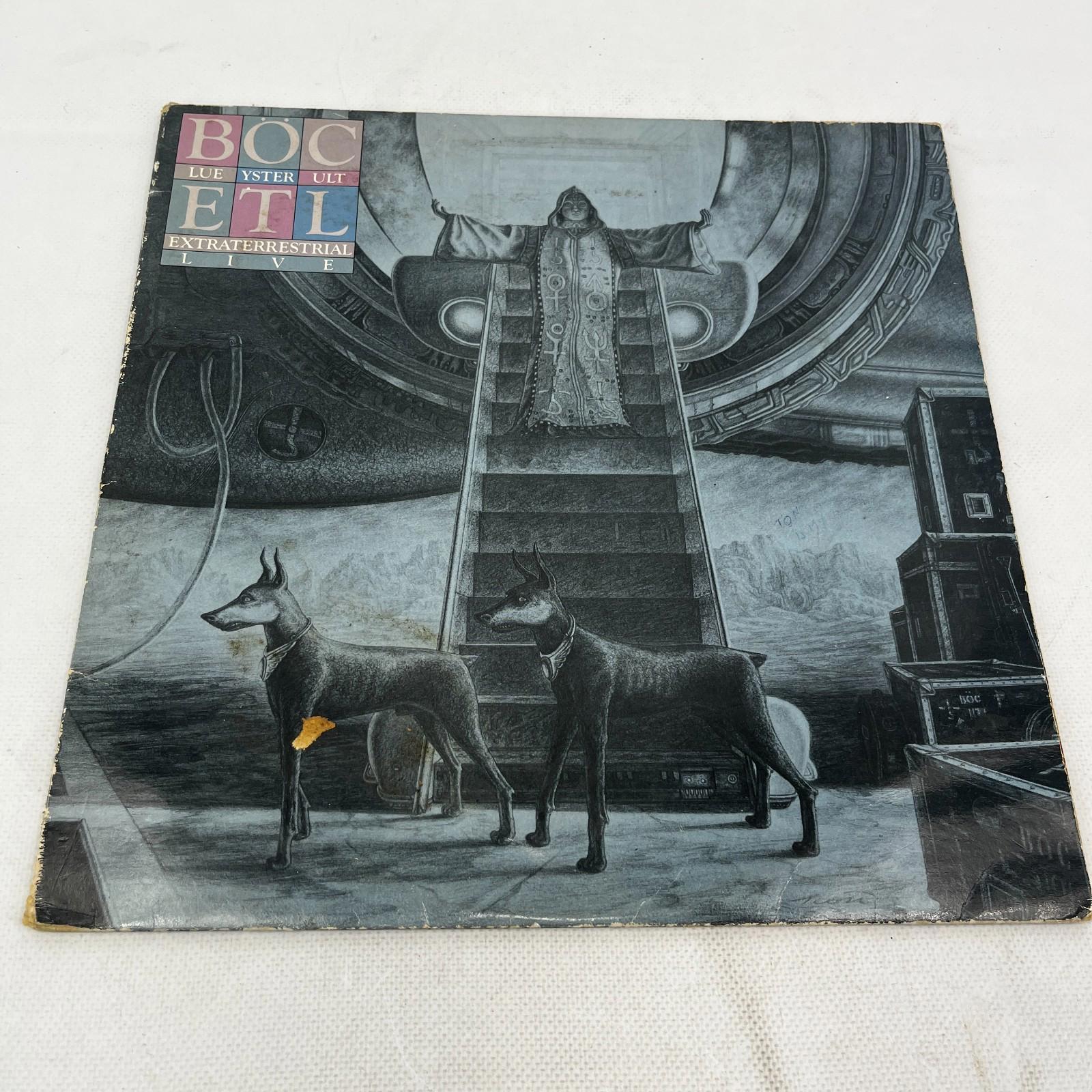 Blue Oyster Cult Extraterrestrial Live VG+/VG 2 x Vinyl Record Album CBS22203