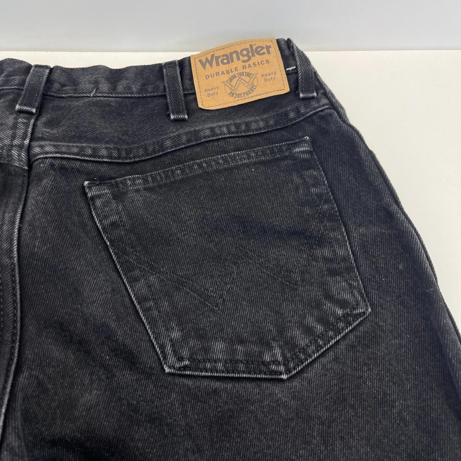 Wrangler Men’s Black Straight Fit Jeans size W34" L32" 100% Cotton