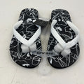 Head Flip Flops Beach Slippers Black/White Floral Women's size UK 5 EU 37/38