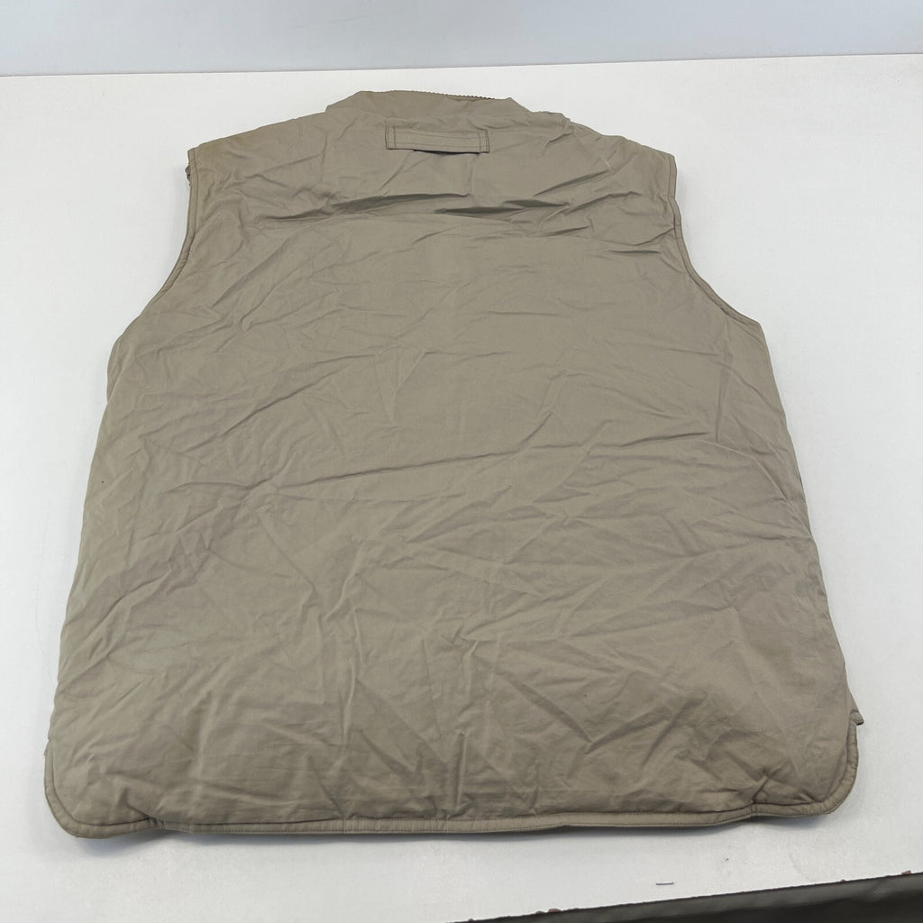 St John’s Bay Men’s Fishing Body Warmer Gilet Vest in Beige size Medium