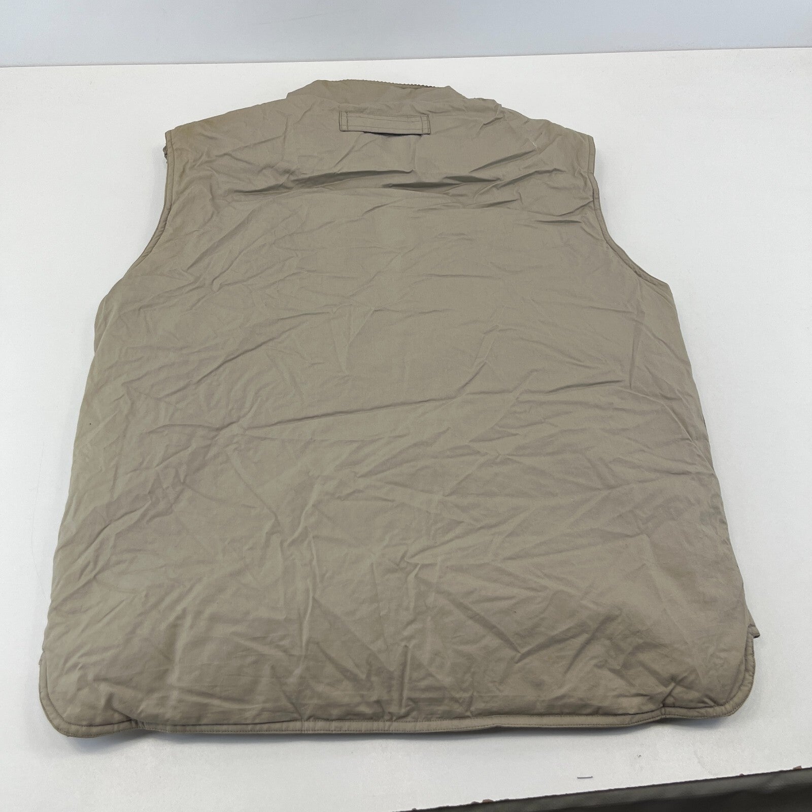 St John’s Bay Men’s Fishing Body Warmer Gilet Vest in Beige size Medium