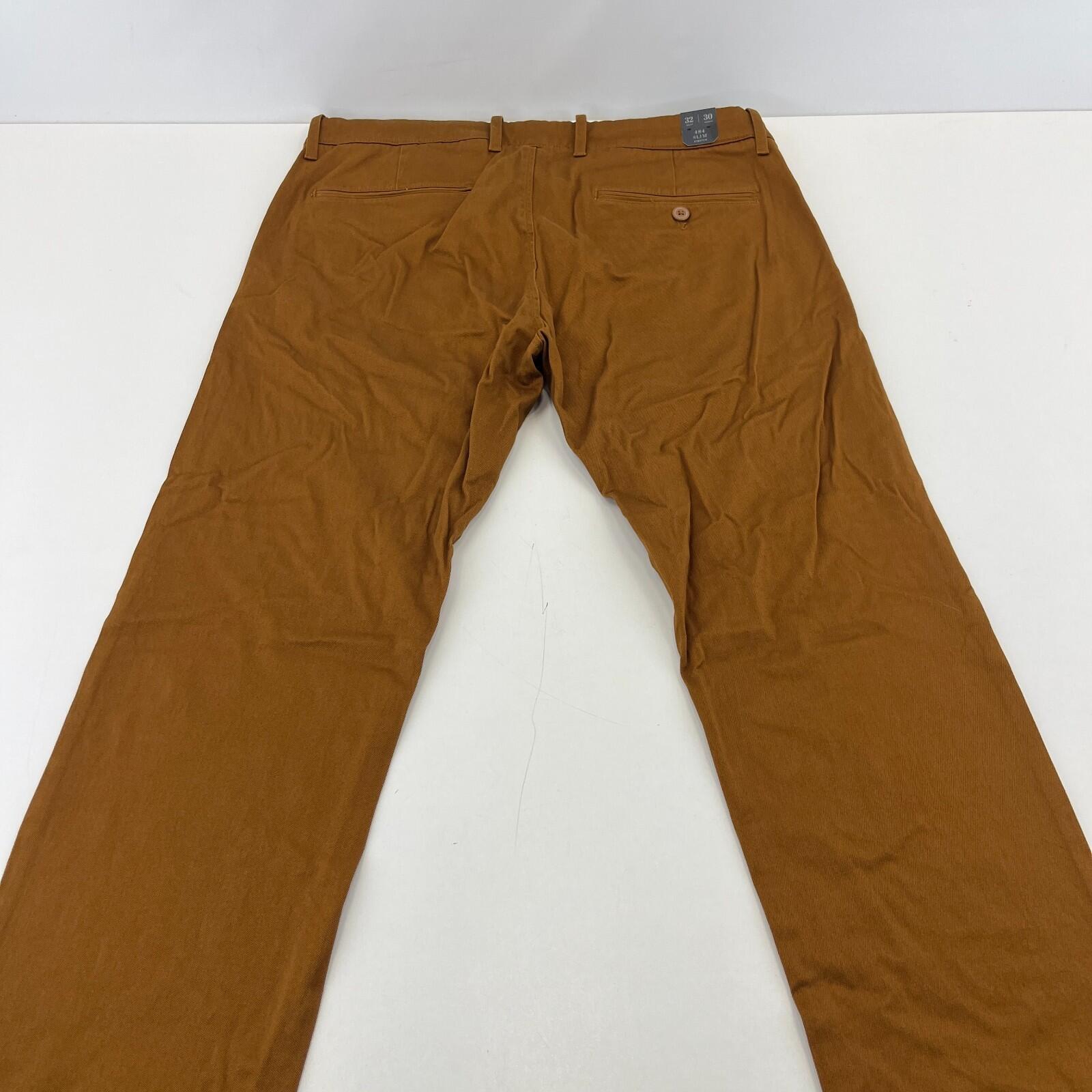 J Crew 484 Slim Fit Stretch Chino Trousers Sandy Brown W32" L30" New with Tags