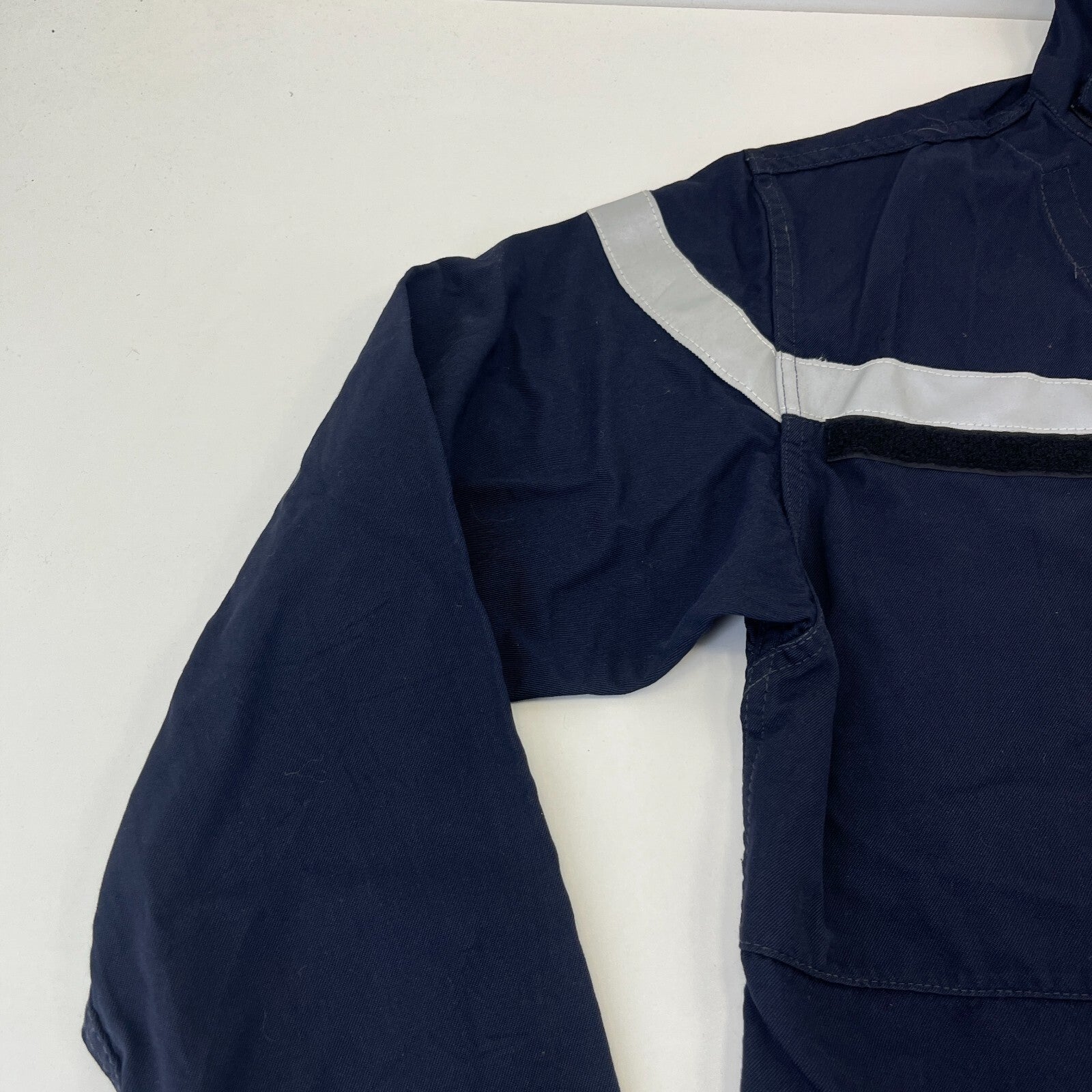 Balsan French Military Chore Jacket size 96L (UK M) Navy Blue Workwear Canvas