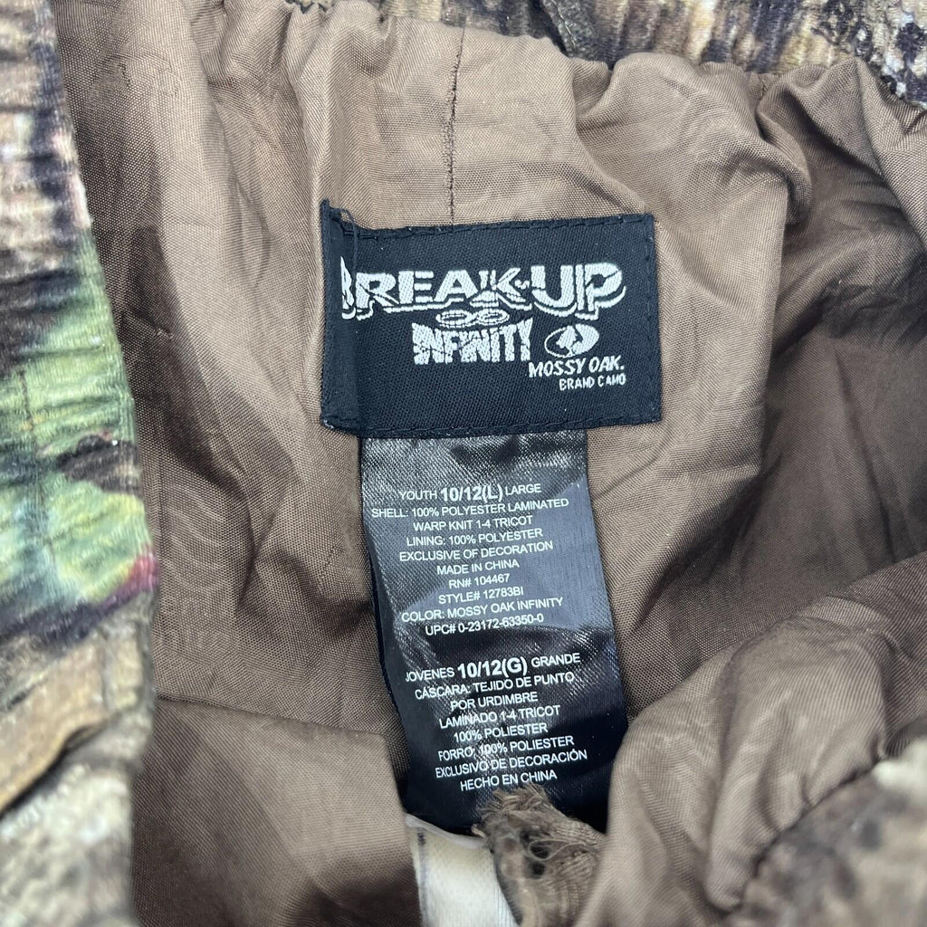 Mossy Oak Cargo Hunting Pants Youth size L (10/312) Real Tree Leaf Camo