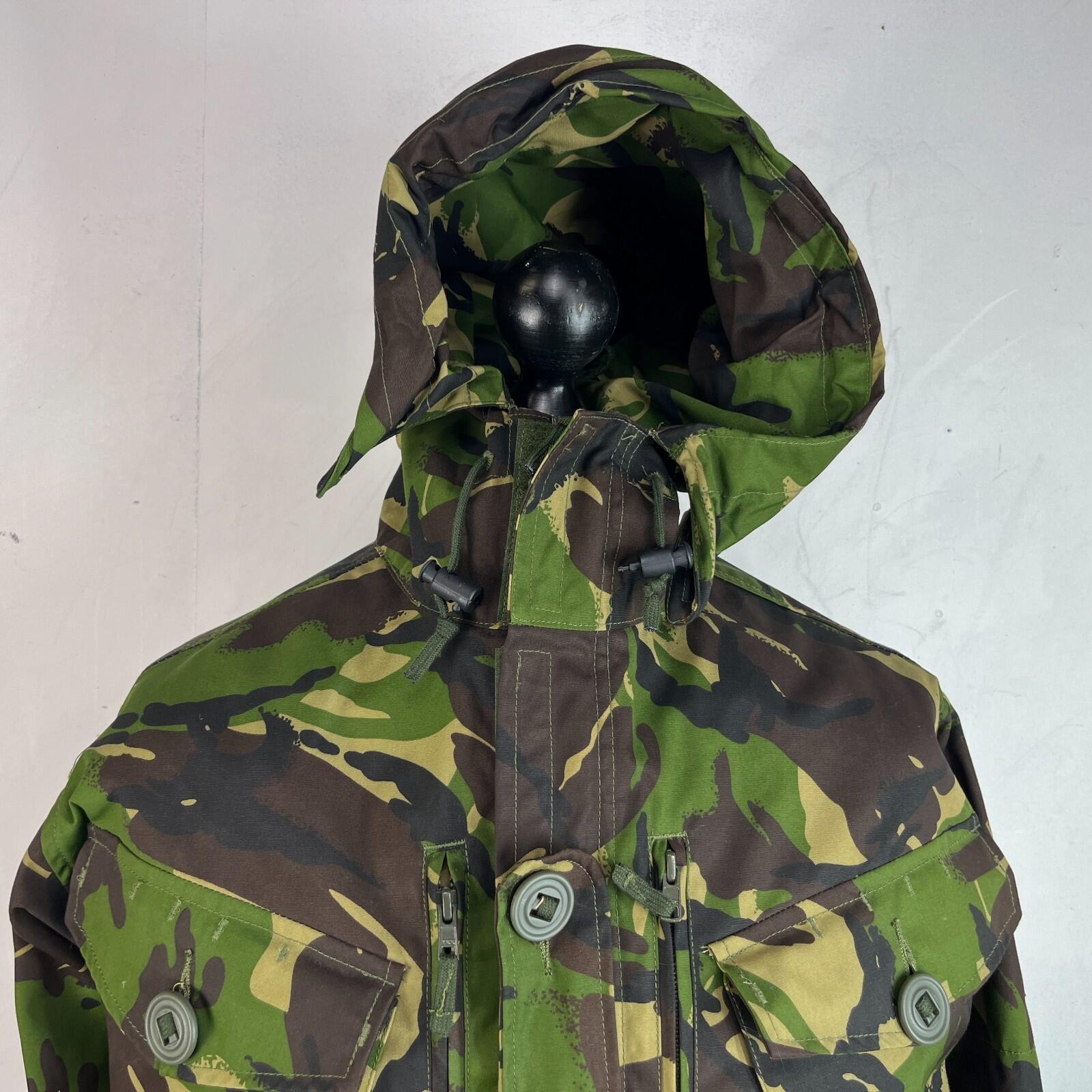 British Army Camo Smock Combat Windproof Woodland DP Jacket size 160/88 Hooded