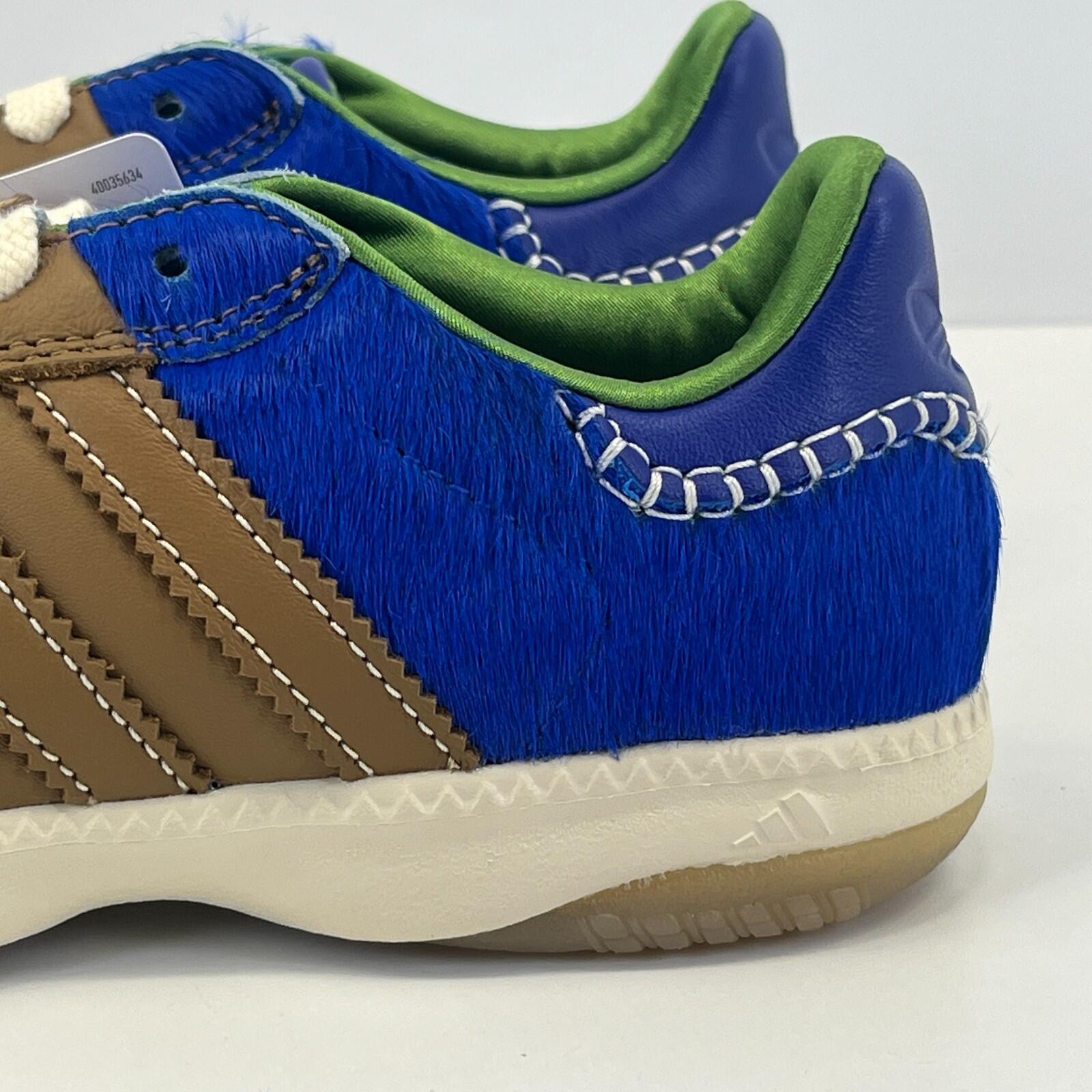 Wales Bonner X Adidas Samba Millenium Desert Royal Blue Pony Nappa UK 5 - EU 38