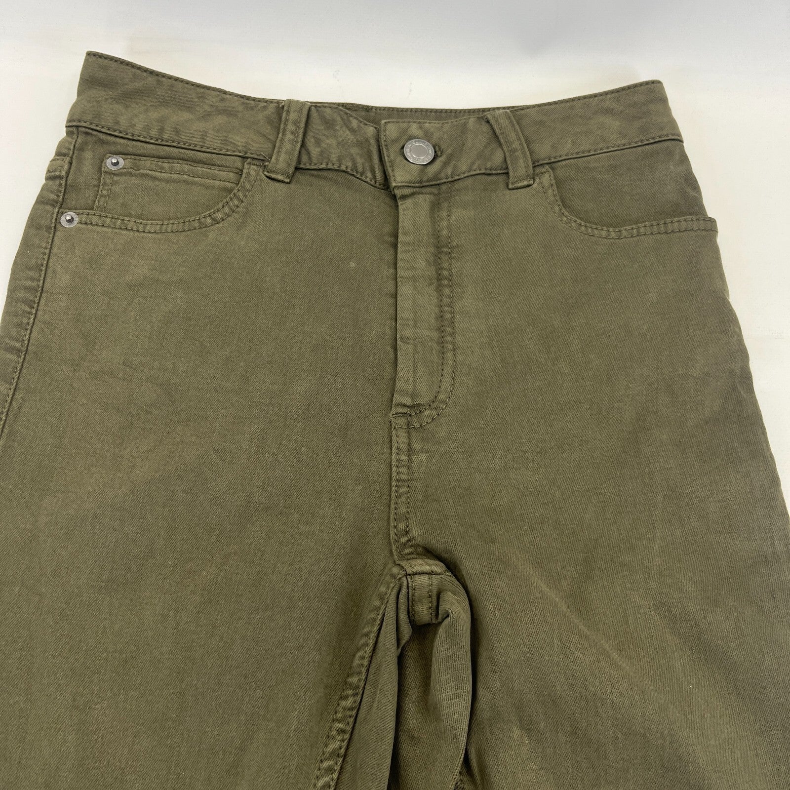 Marks & Spencer Khaki Green Super Skinny Jeans UK Women's size 8R - NWOT