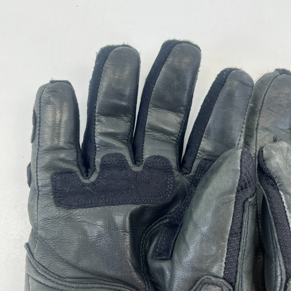 Richa Leather & Textile Motorcycle Motorbike Gloves Black & Silver size M