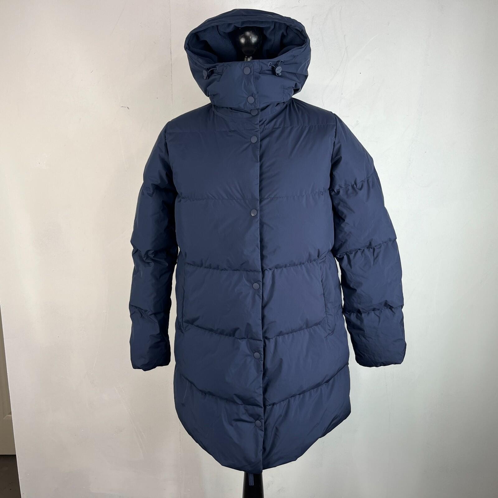 Sweaty Betty Nimbus Mid Waterproof Puffer Coat size XS Navy Blue - Near Mint