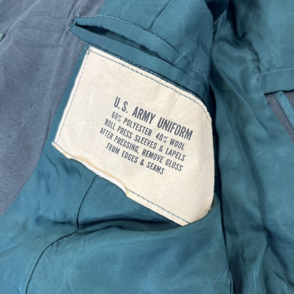 US Army Military Issued AG44 Uniform Jacket Blazer Green with Badges size 36R