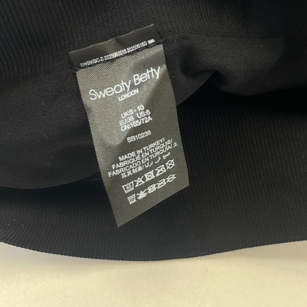 Sweaty Betty Women’s Stamina Soft Touch Voop Bra Black size S/10 - NWOT