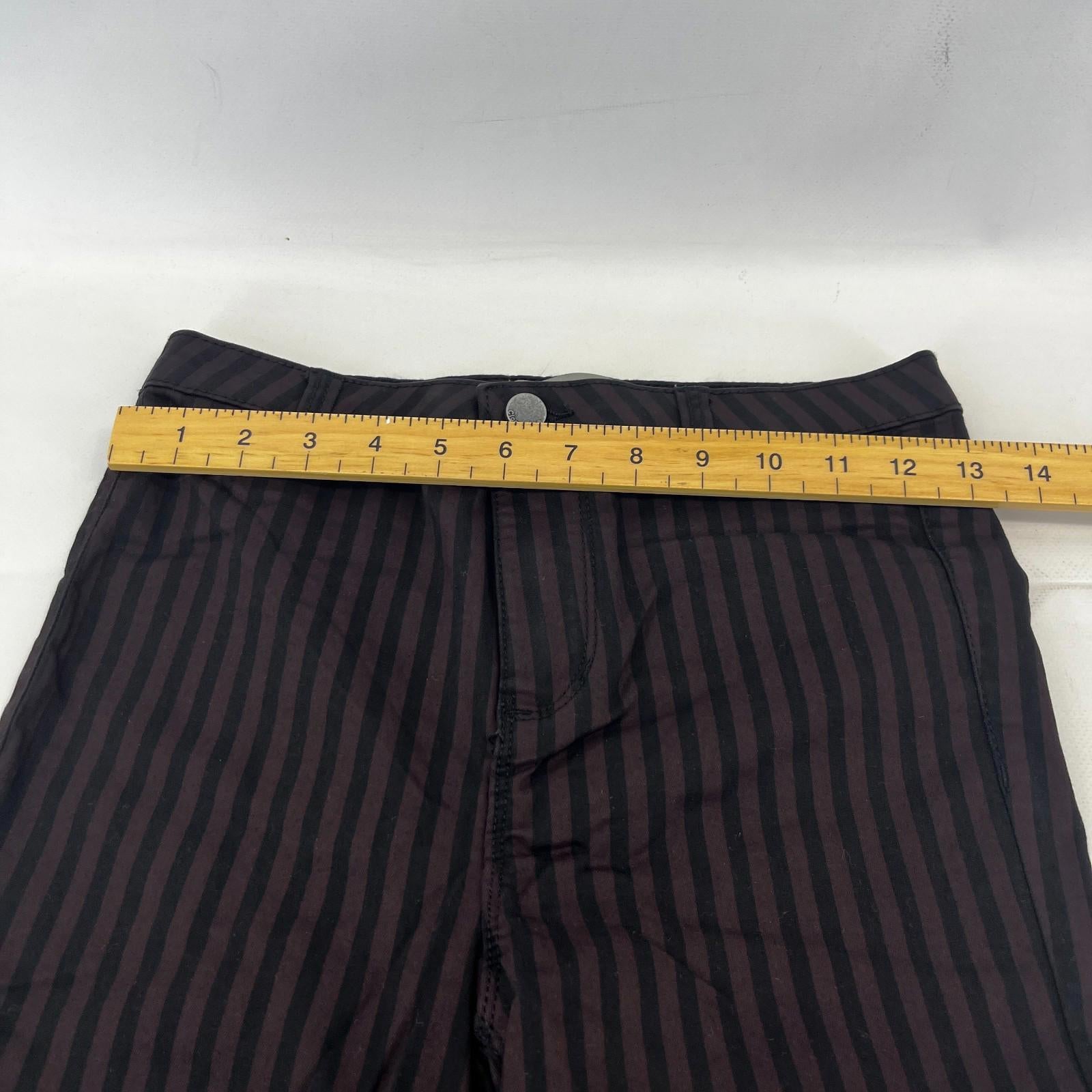 Clockhouse Womens Black/Purple Striped Jegging Jeans Skinny size 36R NWOT