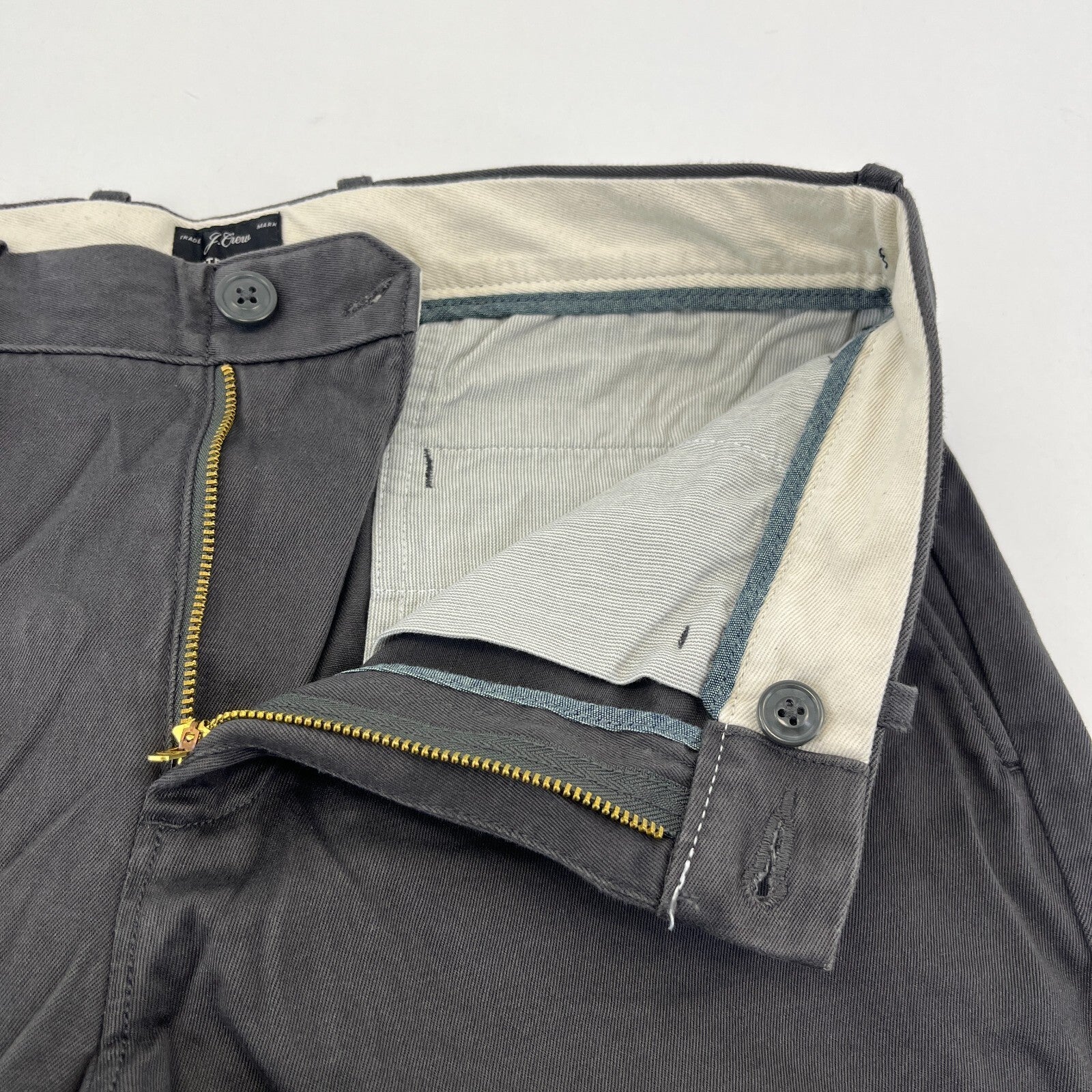 J Crew 770 Straight Fit Stretch Chino Trousers in Grey W29" L32" New with Tags