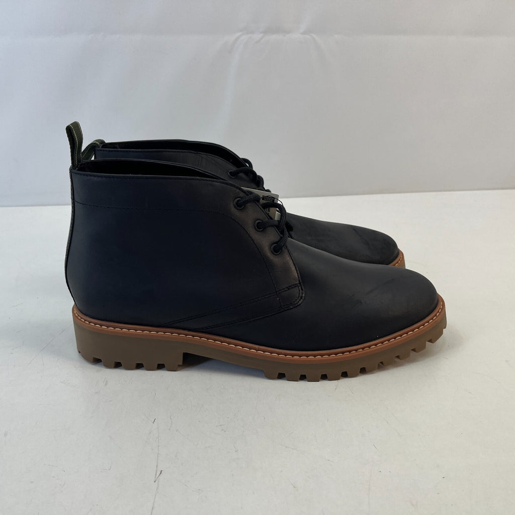 M&S Men's Leather Ankle Boots Charcoal Grey size UK 11 - EU 46