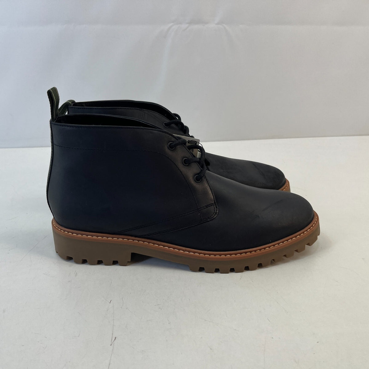 M&S Men's Leather Ankle Boots Charcoal Grey size UK 11 - EU 46