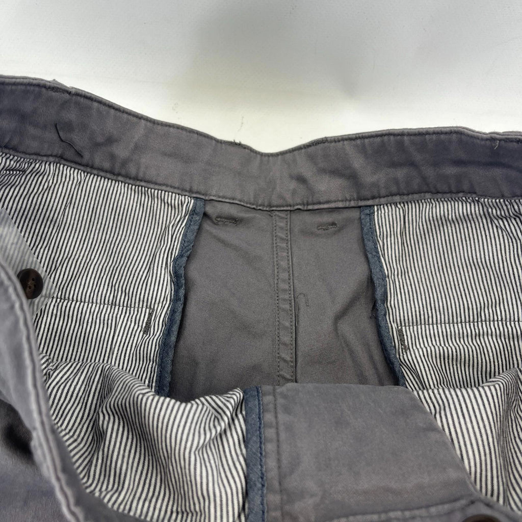 Brook Taverner Denver Chino Trousers in Grey Size 34L Cotton Stretch BNWT