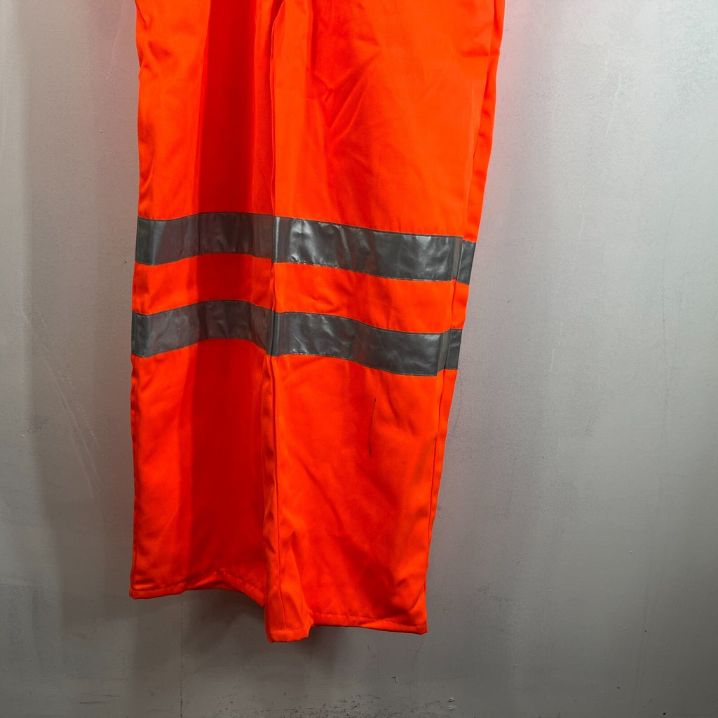 Hercules Men's Hi-Vis Orange Overalls Boiler Suit Coveralls size Large