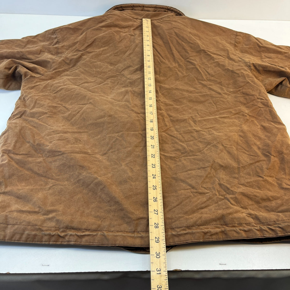 Tayberry & Co Wax Jacket Mens UK L Distressed Look Brown Insulated Coat England