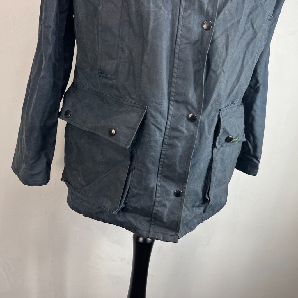 Stormtite Super Hunter Women's Wax Jacket  in Navy Blue UK size 14