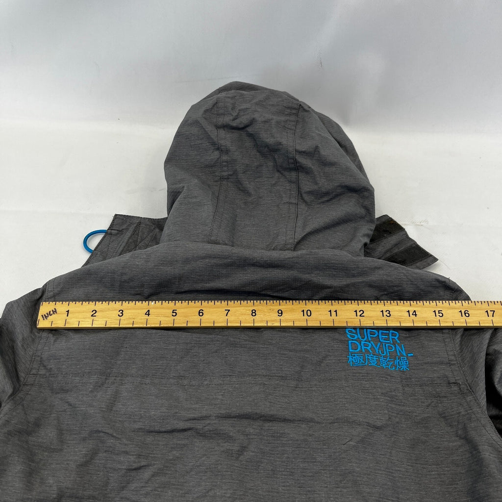 SuperDry Original Windcheater Jacket in Grey/Blue size Small Hooded
