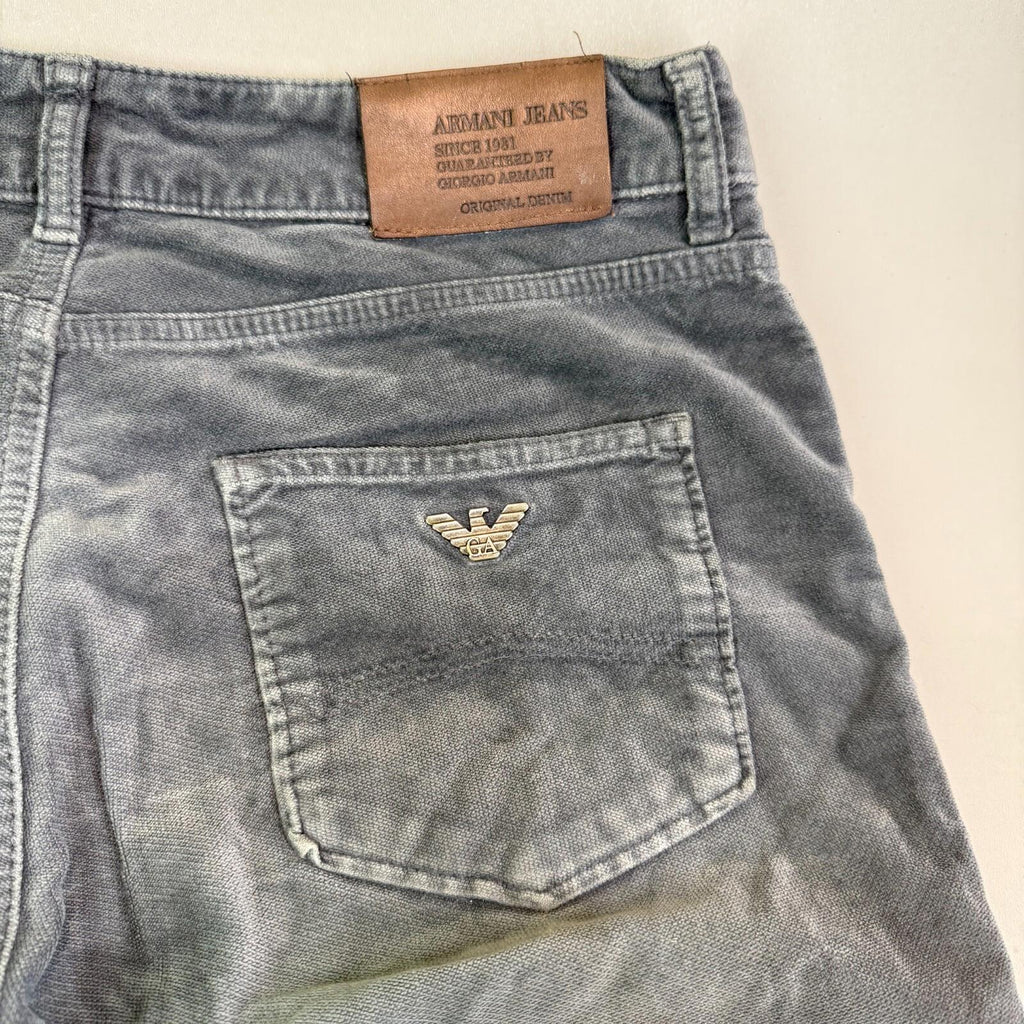 Armani Felt Feel Jeans Tapered Leg in Grey W29" L28"