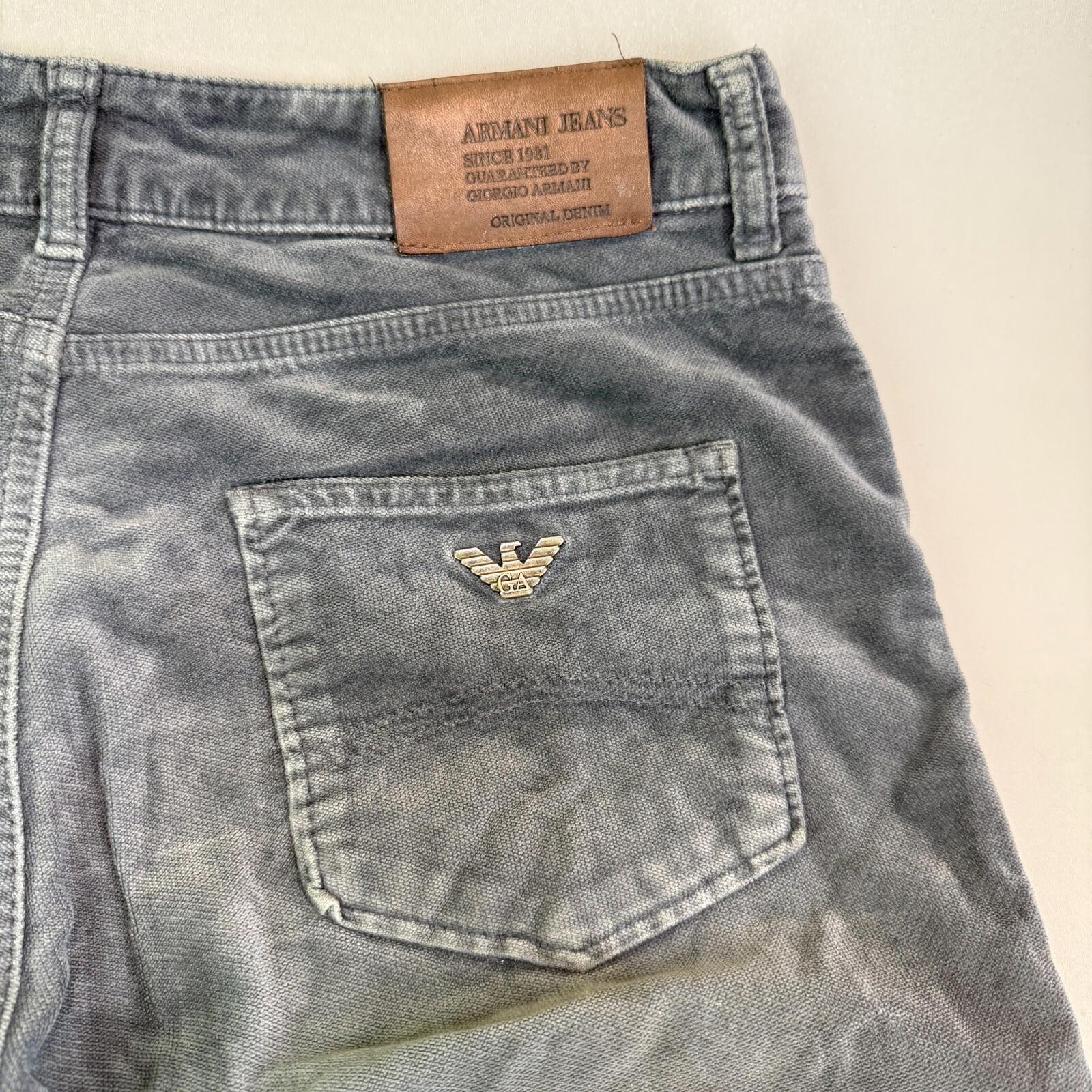 Armani Felt Feel Jeans Tapered Leg in Grey W29" L28"